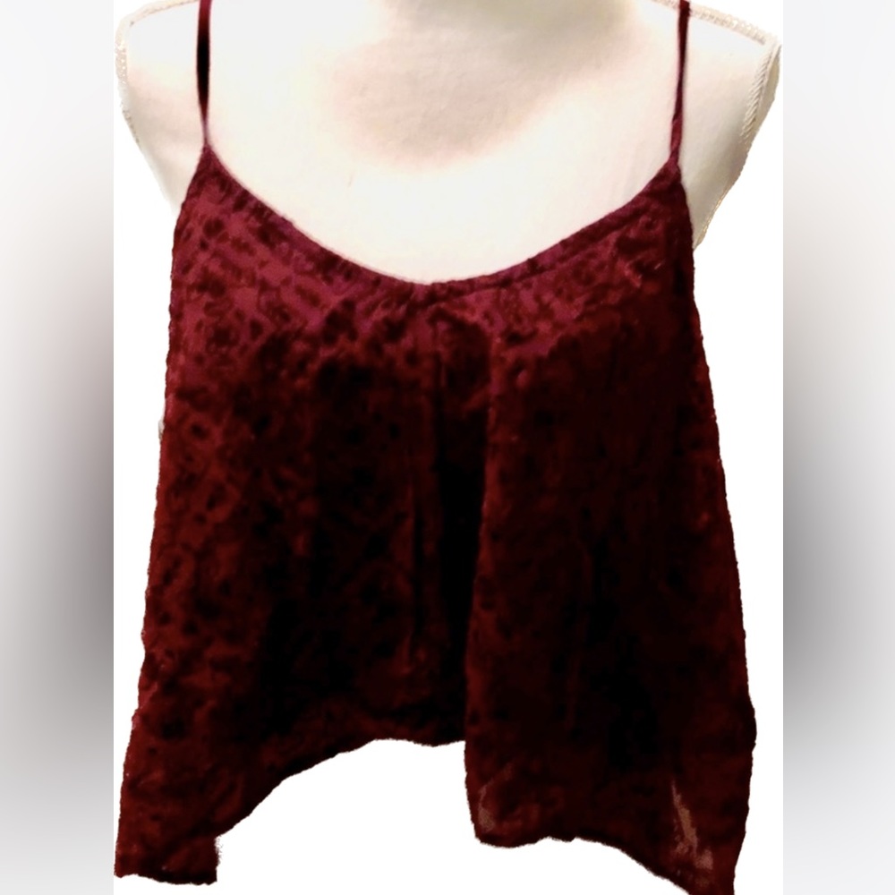 Hollister swing tank top with lace overlay size Large